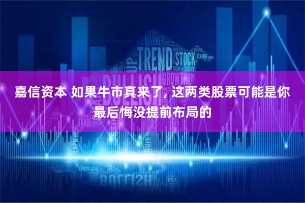 嘉信资本 如果牛市真来了, 这两类股票可能是你最后悔没提前布局的