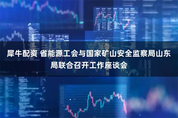 犀牛配资 省能源工会与国家矿山安全监察局山东局联合召开工作座谈会